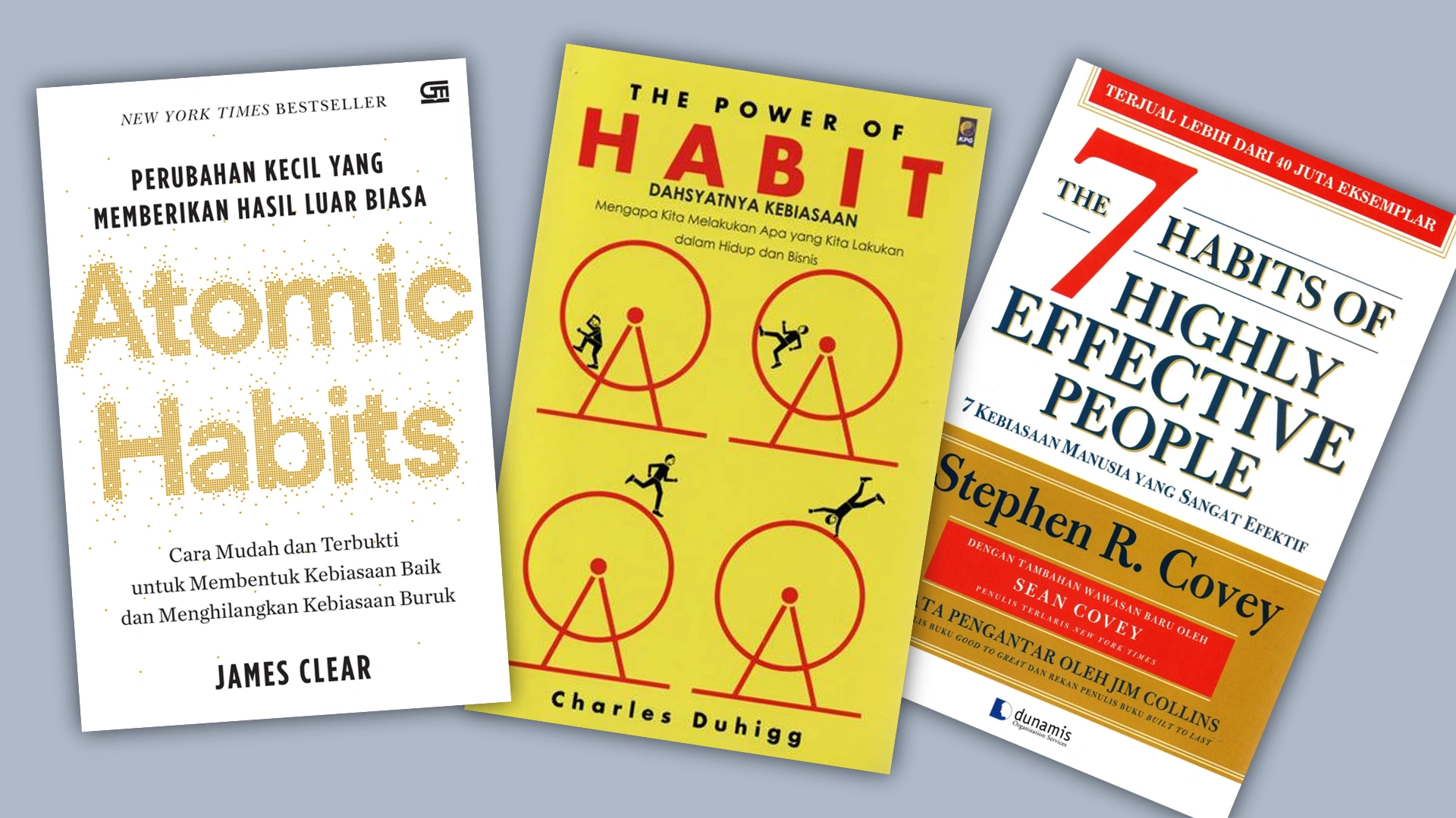 Perbedaan Atomic Habits, The Power of Habit dan The 7 Habits